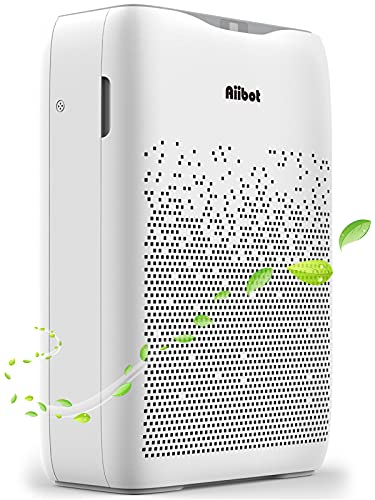 Aiibot Luftreiniger Luftfilter mit H13 Hepa Filter Aktivkohlefilter, Air Purifier CADR 280m³/h bis zu 80㎡, Ionisator...